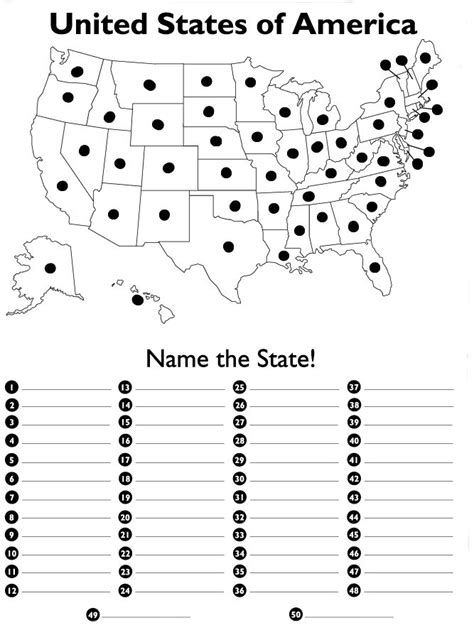 us map test capitals